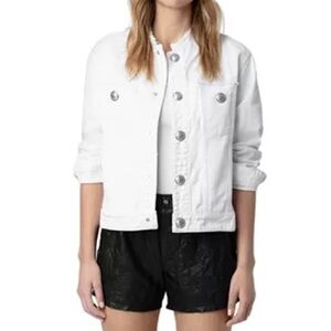 Zadig & Voltaire Kaely Destroy Denim Jacket